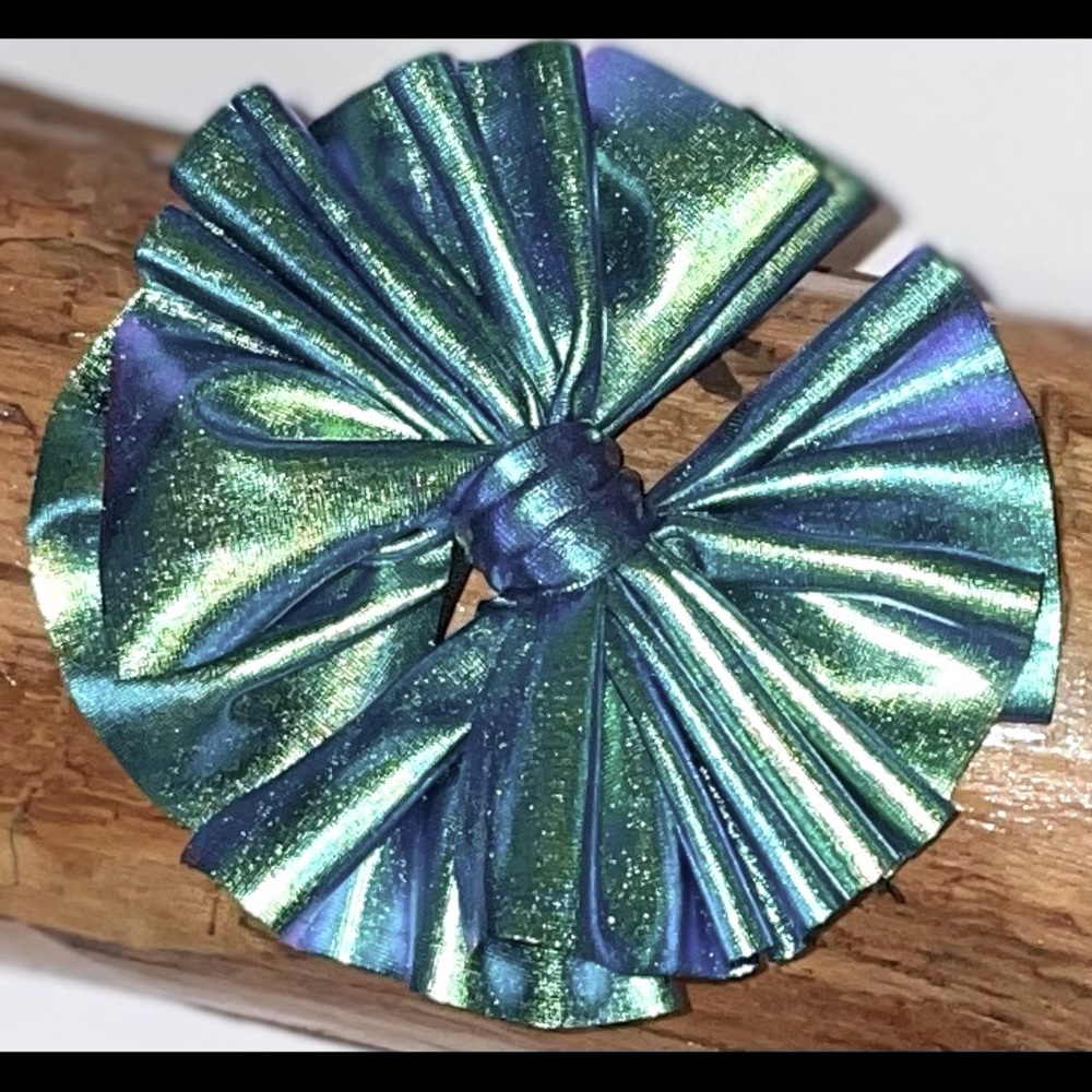Holographic Oil Slick Hair Bow